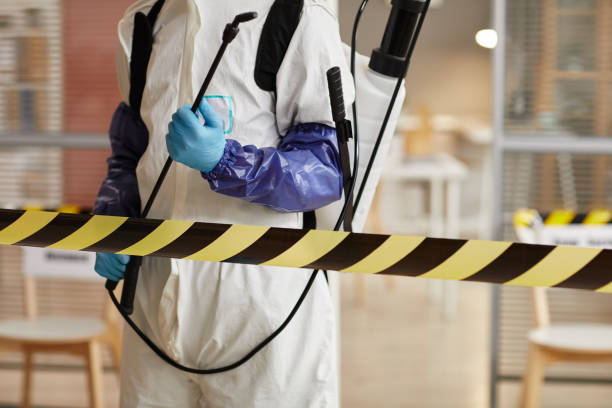 Professional Biohazard technician working in Ganado, TX